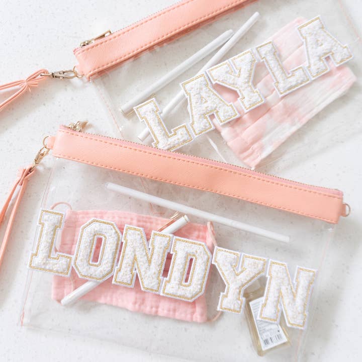 ThreeTwoOne – wholesale Make-up/cosmetic bag – Clear Travel Bag - Gold6