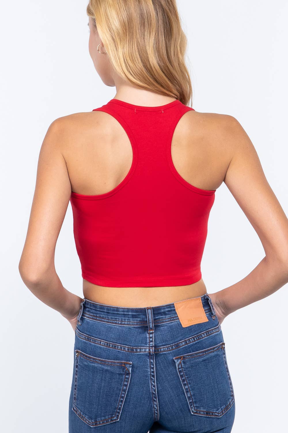 Active Basic | Active USA - Wholesale Tank Top - Women's - Racerback Cotton Spandex Jersey Crop Tank Top15