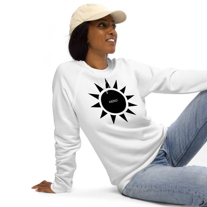 KeNg Anthony Apparel Unisex Organic Raglan Sweatshirt for wholesale by KeNg Anthony Apparel