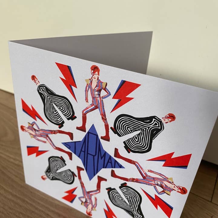 LAURA NILES DESIGN - Wholesale Birthday Card - David Bowie | Kaleidoscope | Birthday | Fathers Day3
