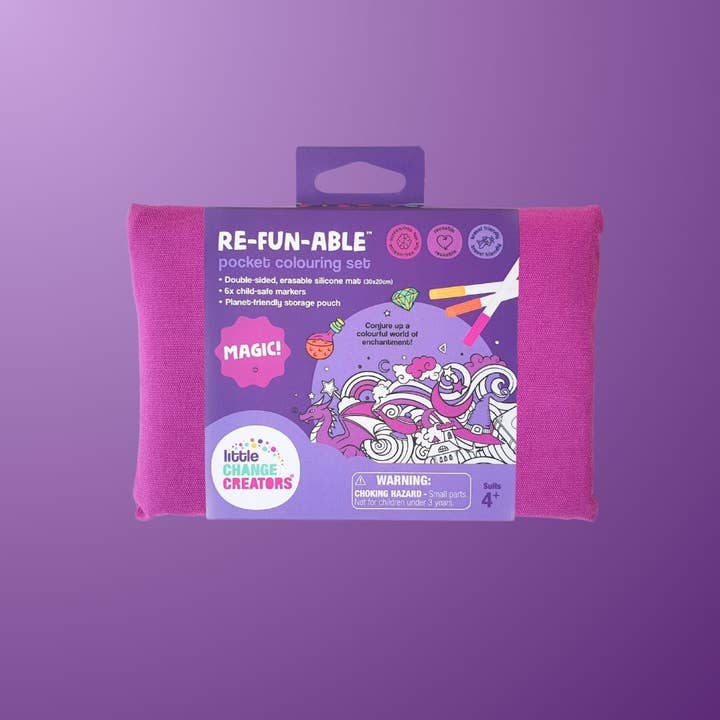 Little Change Creators - Wholesale Colouring and activity book – kids and baby - MAGIC! Mini Reusable Colouring Kit | Gift for Girls1