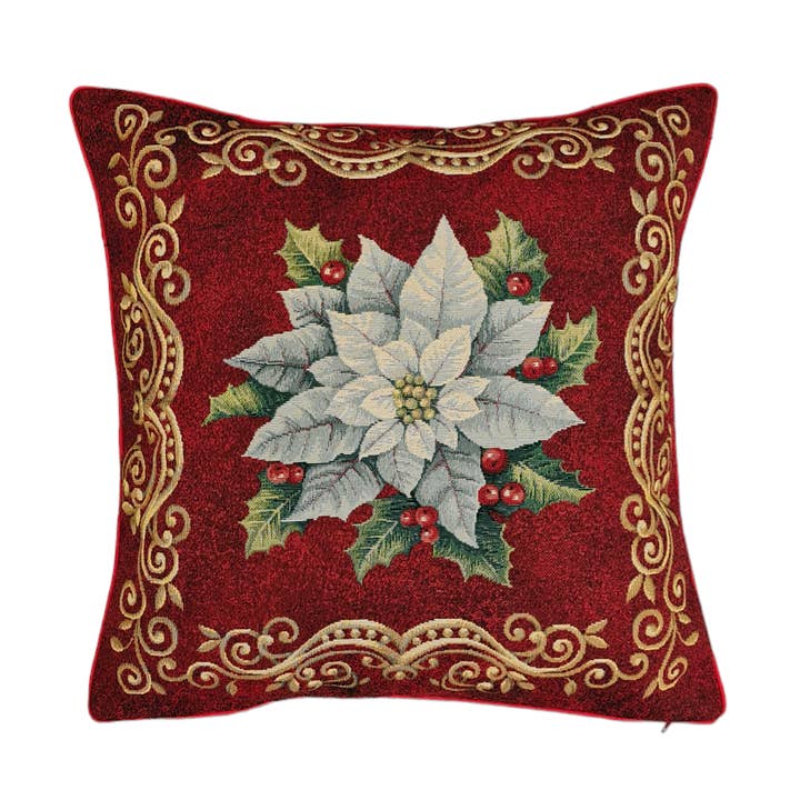 White Star Christmas Pillow Case for wholesale by Lunaria Lab