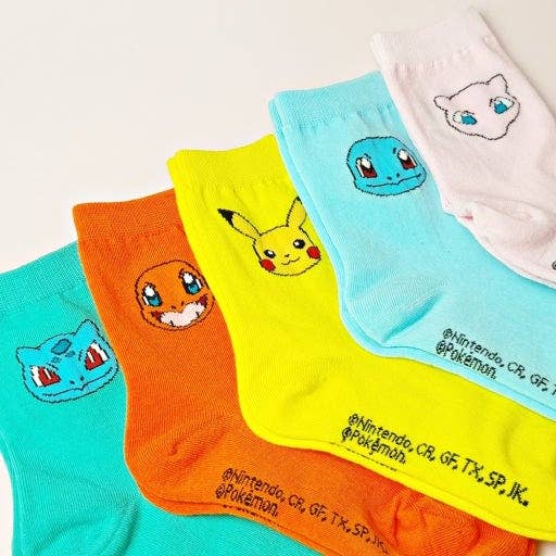K-Wonderland - Wholesale Socks - Women's - Pokémon Character Silky Cotton women Socks2