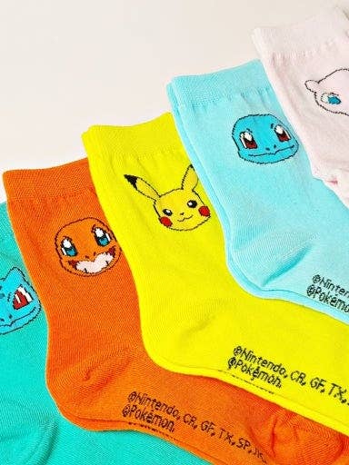 K-Wonderland - Wholesale Socks - Women's - Pokémon Character Silky Cotton women Socks2