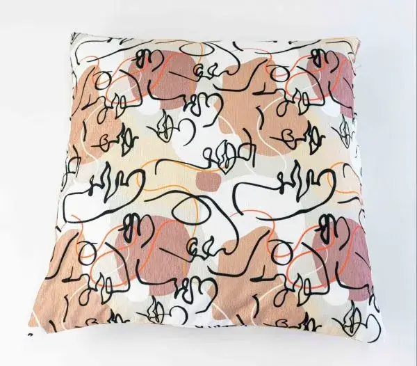 Superkussens – wholesale Throw pillow cover – Chenille throw pillowcase Fenna - Faces1