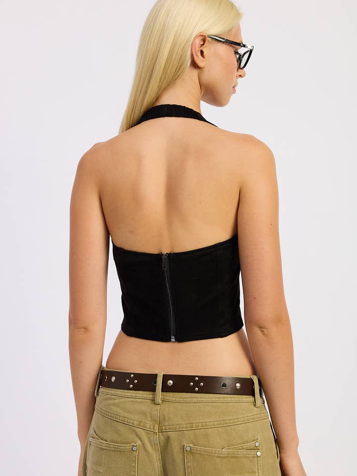 Emory Park - Vendita all'ingrosso Camicetta - Donna - TOP IN CAMOSCIO CON ZIP POSTERIORE14