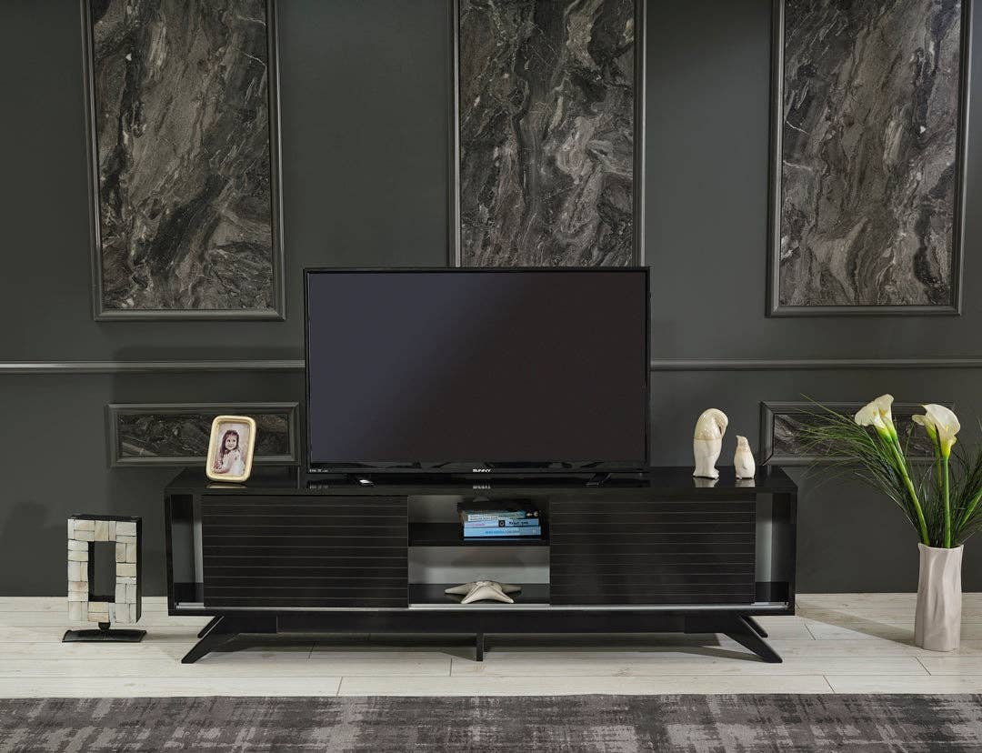 Luxia Tv Stand Black for wholesale on Faire14