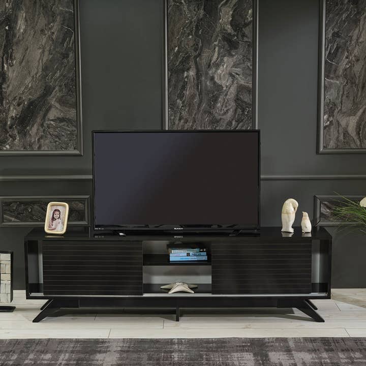 Luxia Tv Stand Black for wholesale on Faire14