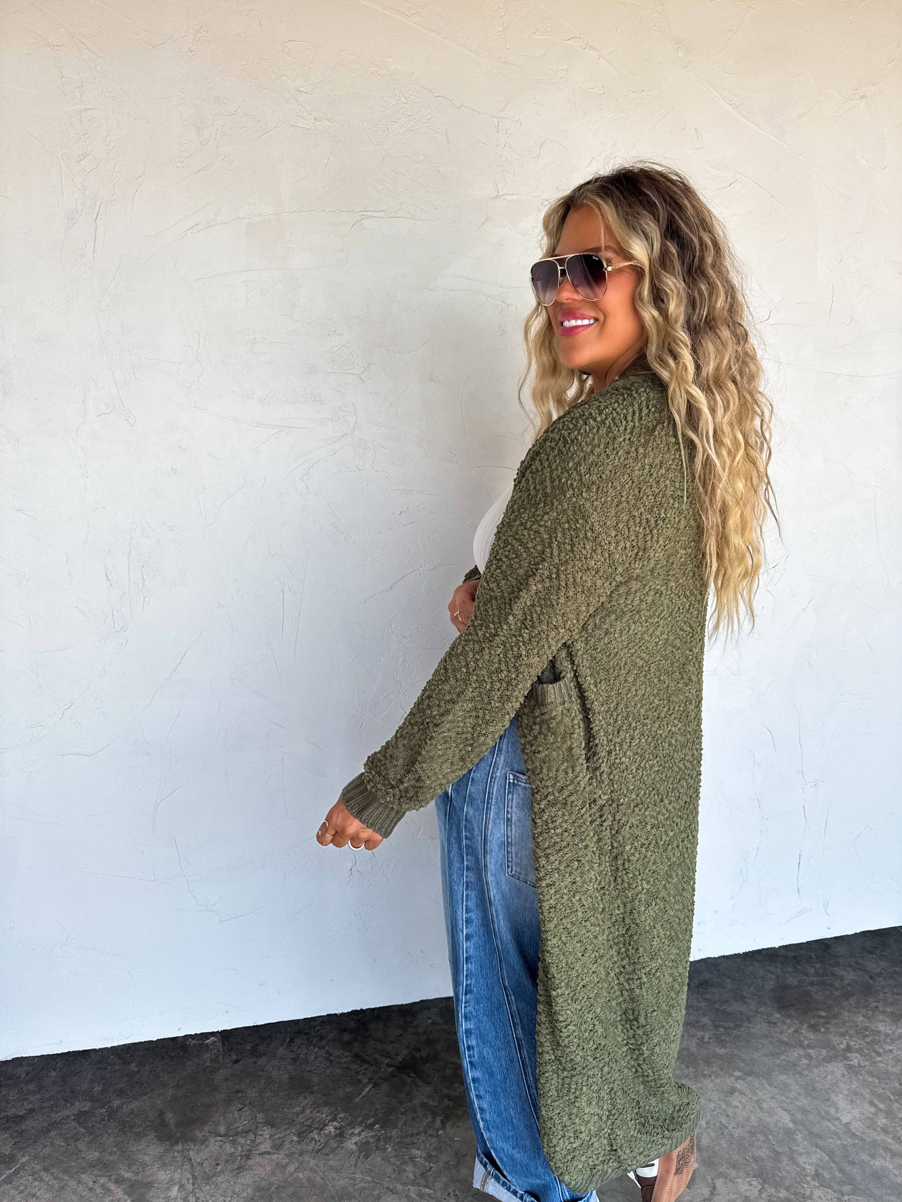 BLAKELEY - Wholesale Cardigan - Women's - POPPY KNIT POPCORN CARDIGAN15