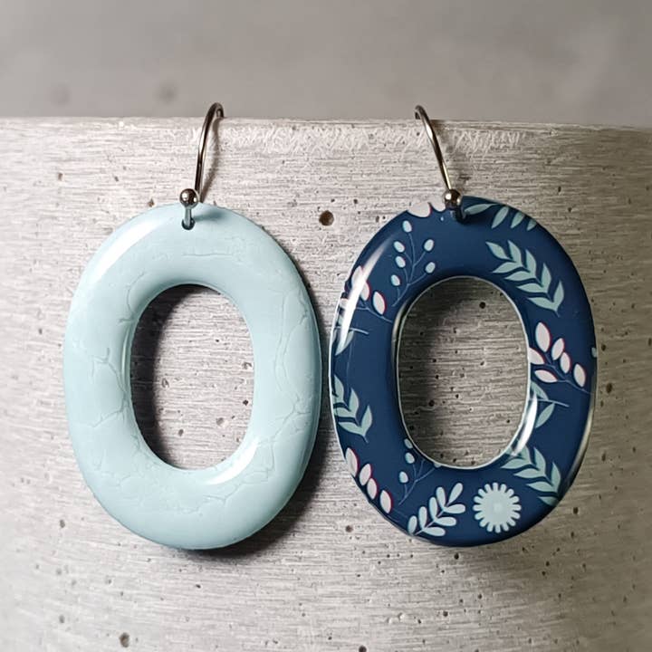 Orecchini reversibili Montsoreau — m. floral 1250 per la vendita all'ingrosso da parte di une Hirondelle sous le Tilleul