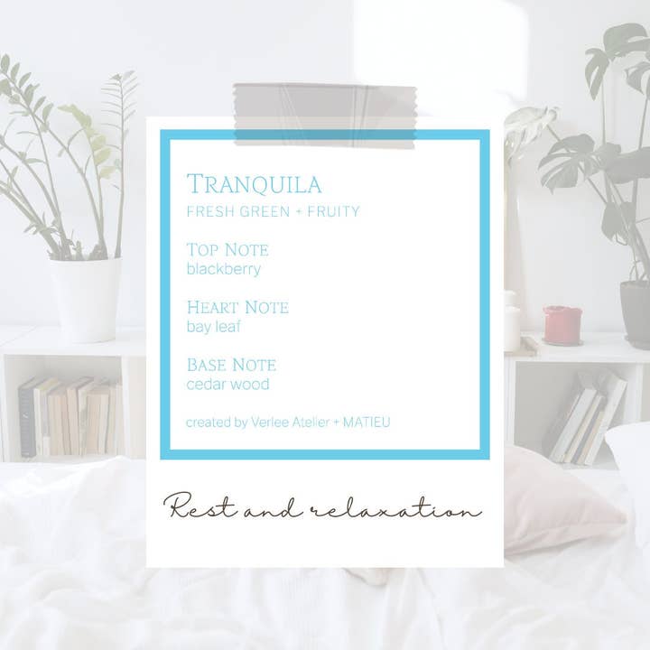 Verlee Atelier - Vente Huile parfumée - Huile de parfum Tranquila de Verlee Atelier2