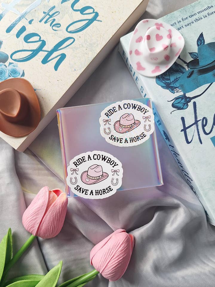 Cowboy Sticker - Kindle Sticker for wholesale by Bookish Club UK