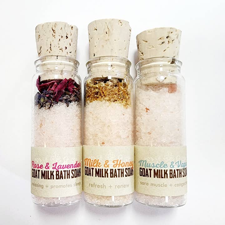 Naked Goat Farm Ltd. – wholesale Bath soak/milk – Goat Milk Bath Soak Vial