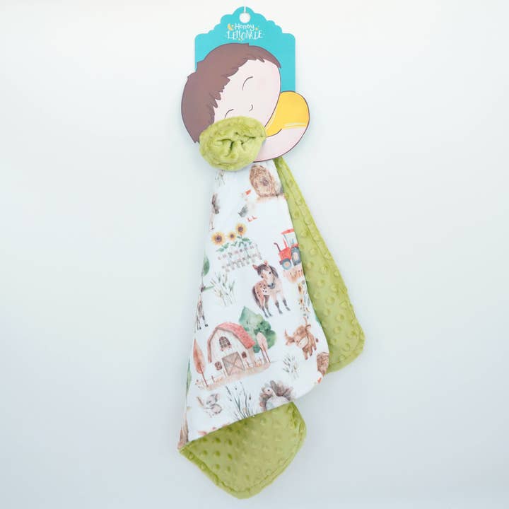 Honey Lemonade - Wholesale Security/Cuddle Blanket - Baby - Mini Minky - Farm Life