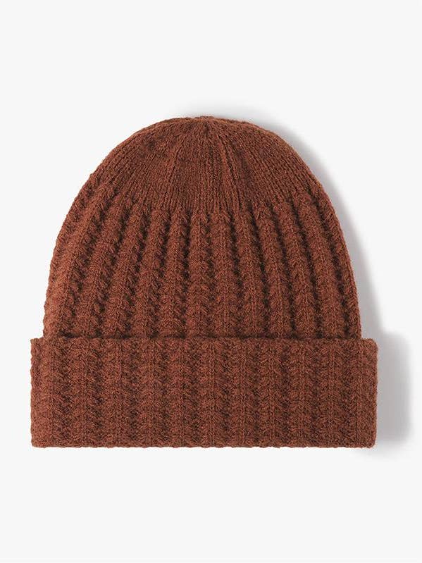 Warm knit hat cold cap thick beanie for wholesale by HIDDENBRAND