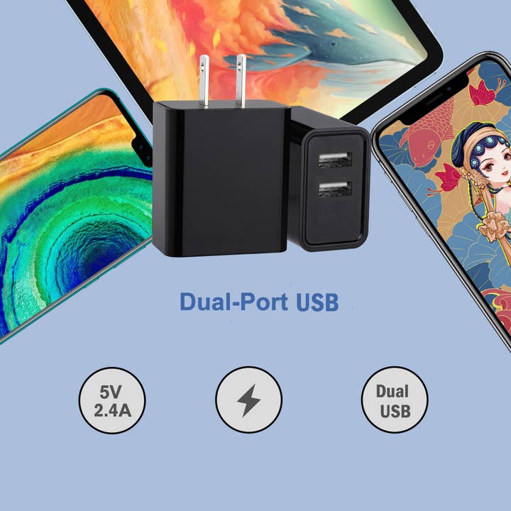 LAX Gadgets - Wholesale Portable Charger - LAX Gadgets Dual USB Wall Charger – Fast Charging Adapter13