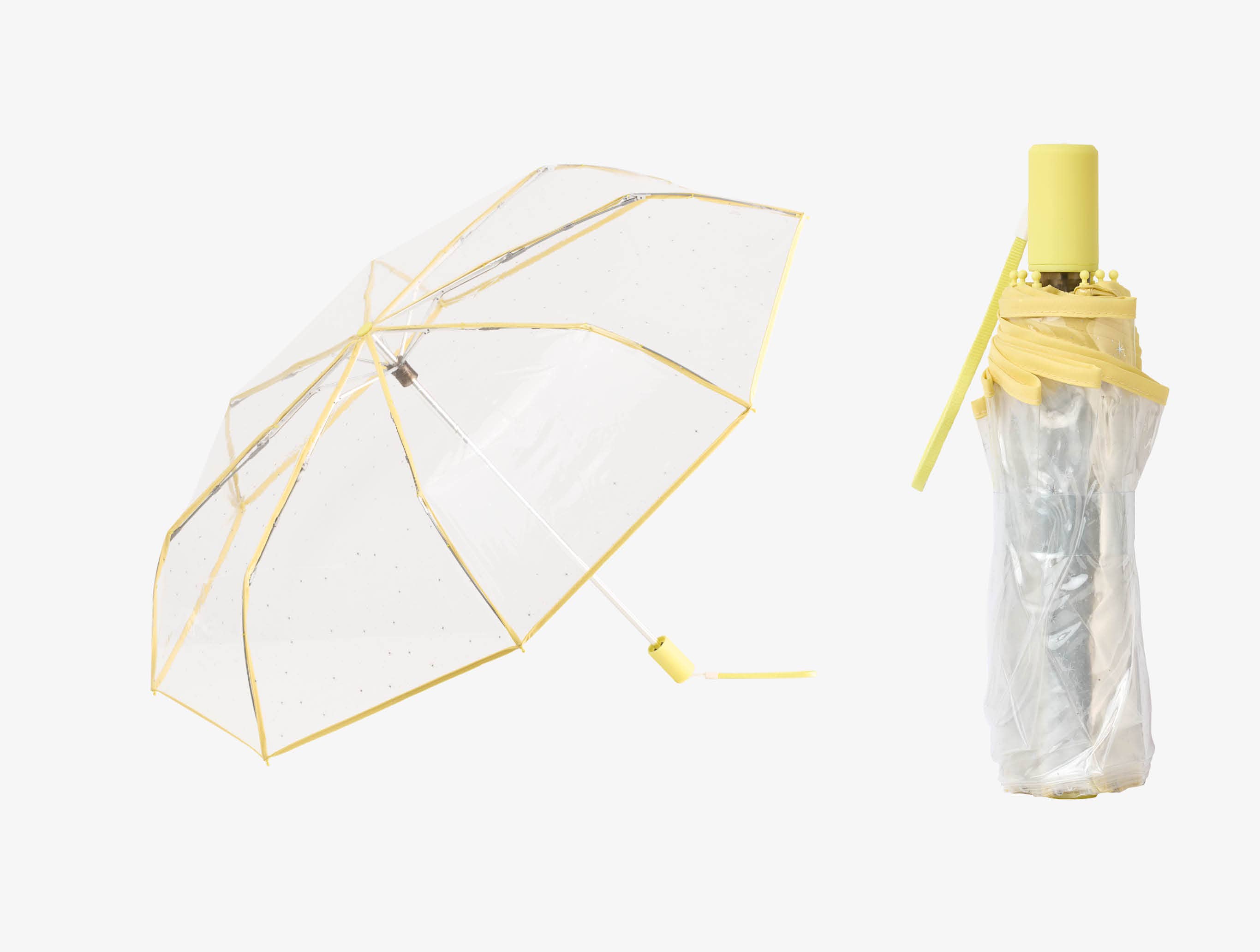 Mkr International - Wholesale Umbrella - Women's - Transparent Stars Folding Umbrella3