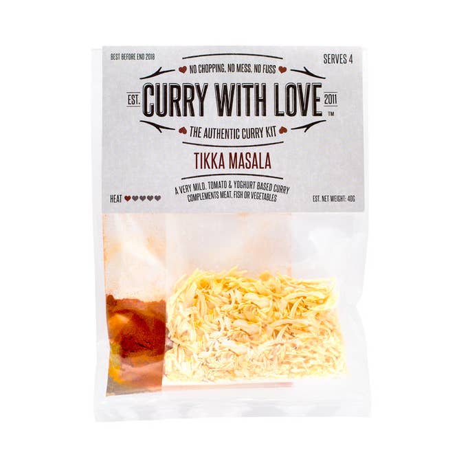 Curry with Love - Wholesale DIY Food Kit - Tikka Masala Curry Kit - Very Mild Heat0