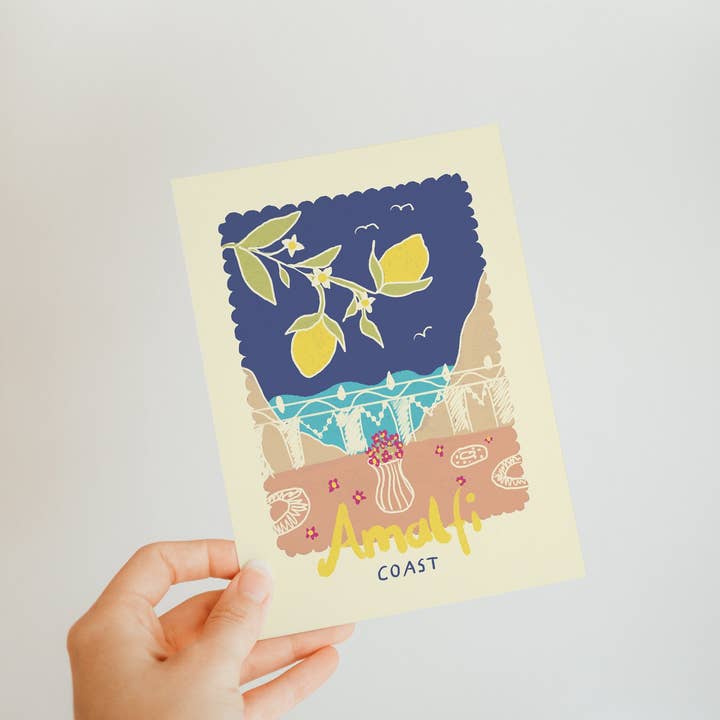 Studio Dolci - Wholesale Postcard - POSTCARD AMALFI BALCONY2