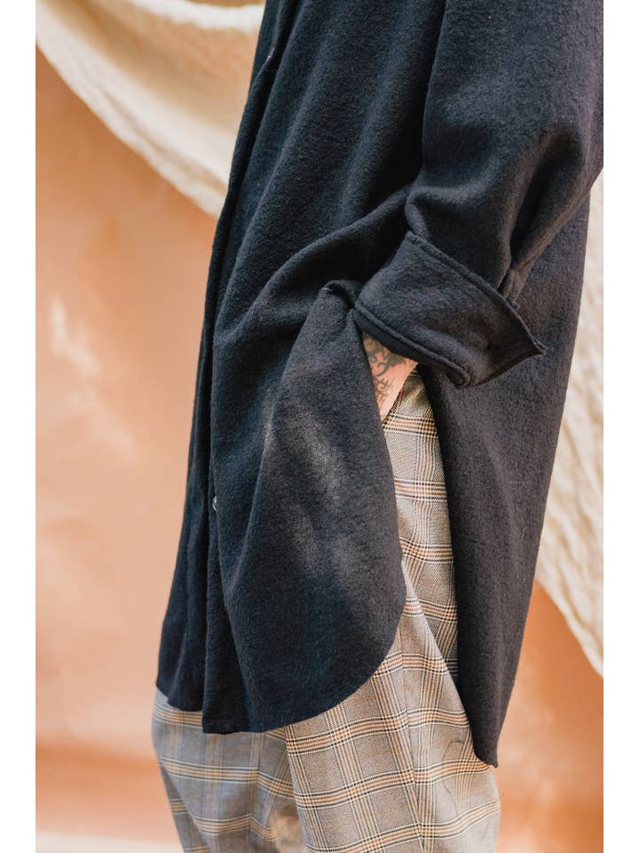 ARAE - Wholesale Shirt Jacket/Shacket - Women’s - Wool Button Down - LONG2