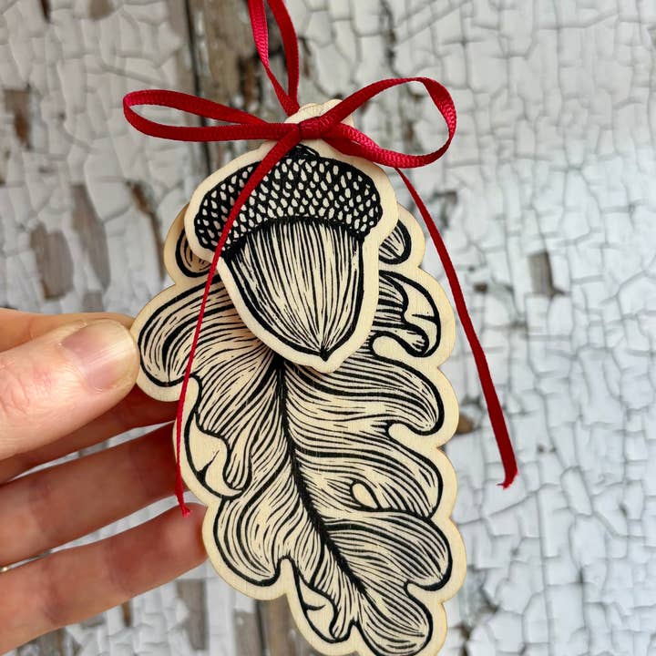 Beth Lewis Art - Wholesale Ornament - Wooden Tree Decorations31