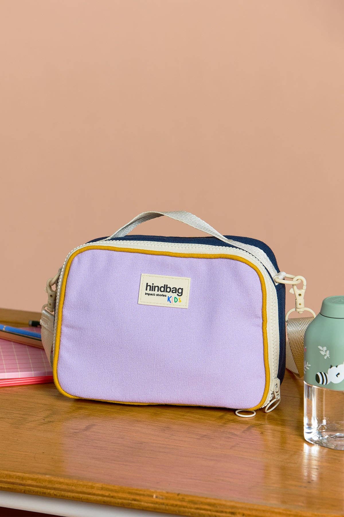 Hindbag - Vente Sac/boîte repas – enfant - Lunchbag enfant Elsa Tricolore Lilas0
