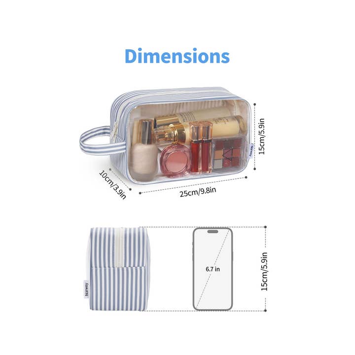 wandf - Wholesale Toiletry bag – women's - Clear Toiletry Bags for Traveling Toiletries, Make Up Pouch 32