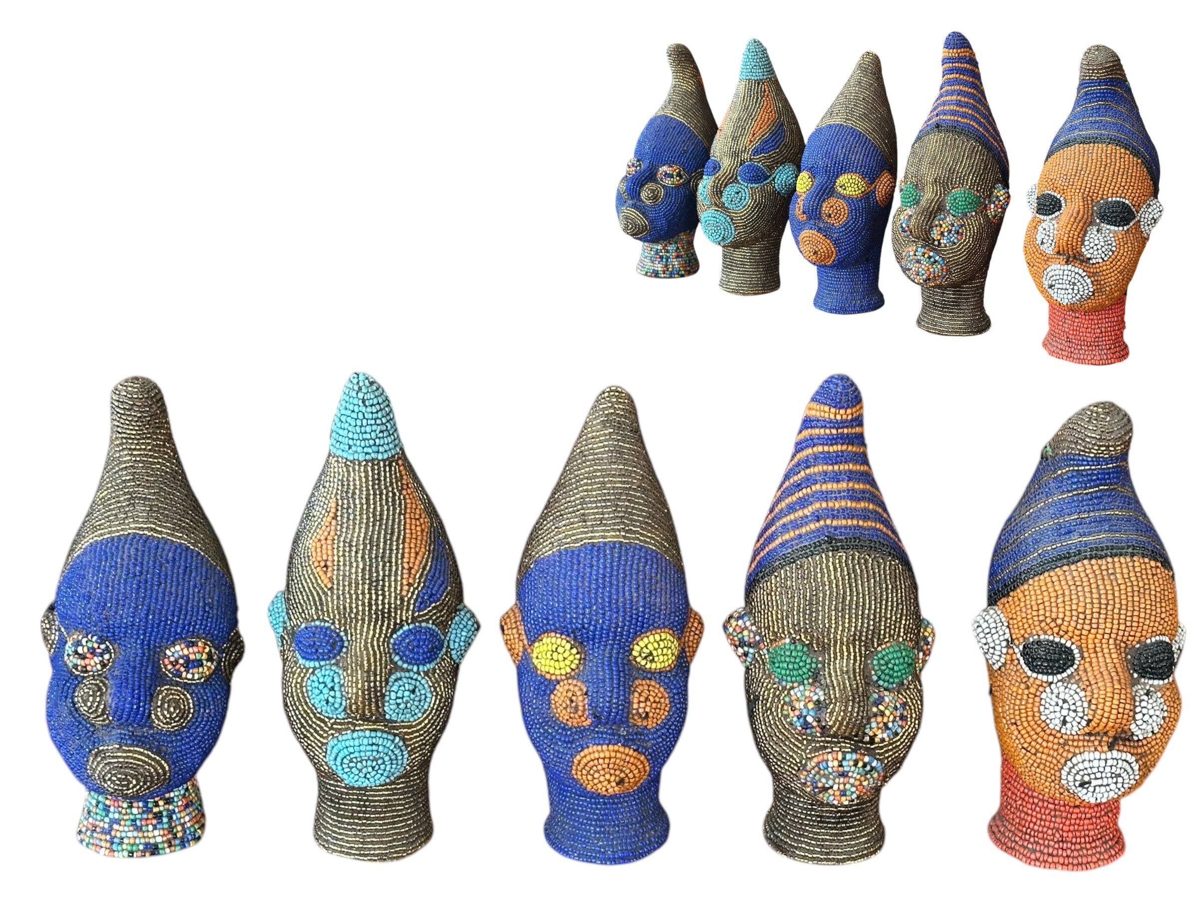 SOUK in the CITY - Wholesale Decorative Figurine - SMALL Bamileke Statues - new design9