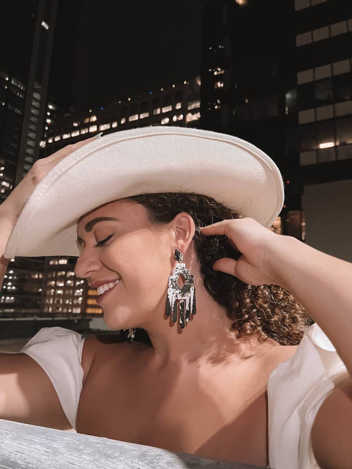 NEW Lennon in Black + White Cow Print for wholesale by Corvega Clay Goods