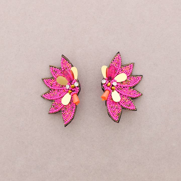 Sonata - Wholesale Dangle Earrings - Wing Sequin Earrings2