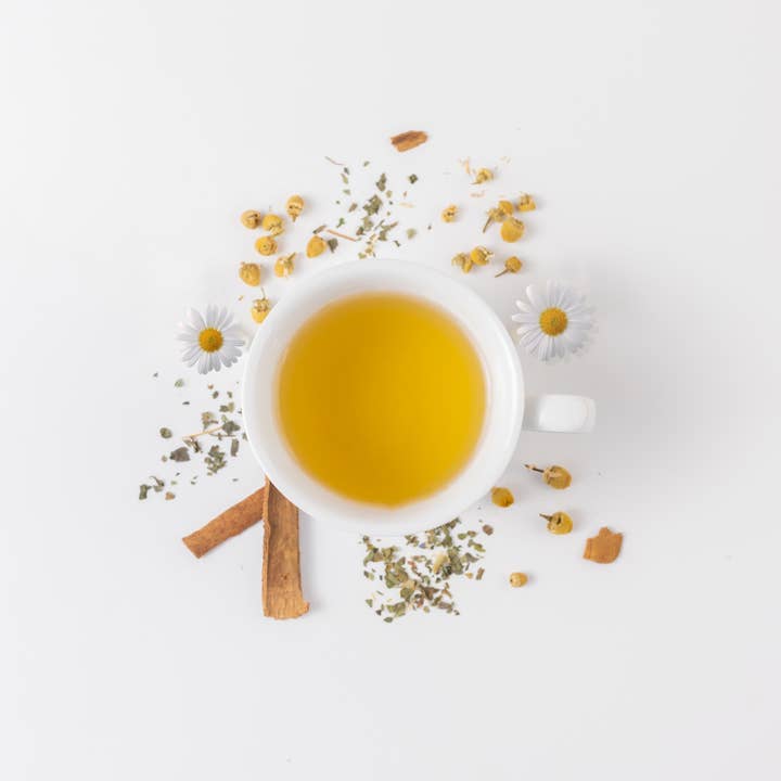 AyurSome Wellness - Wholesale Loose Tea - Organic Chamomile tea blend - Calm-In-A-Teacup - loose leaf2