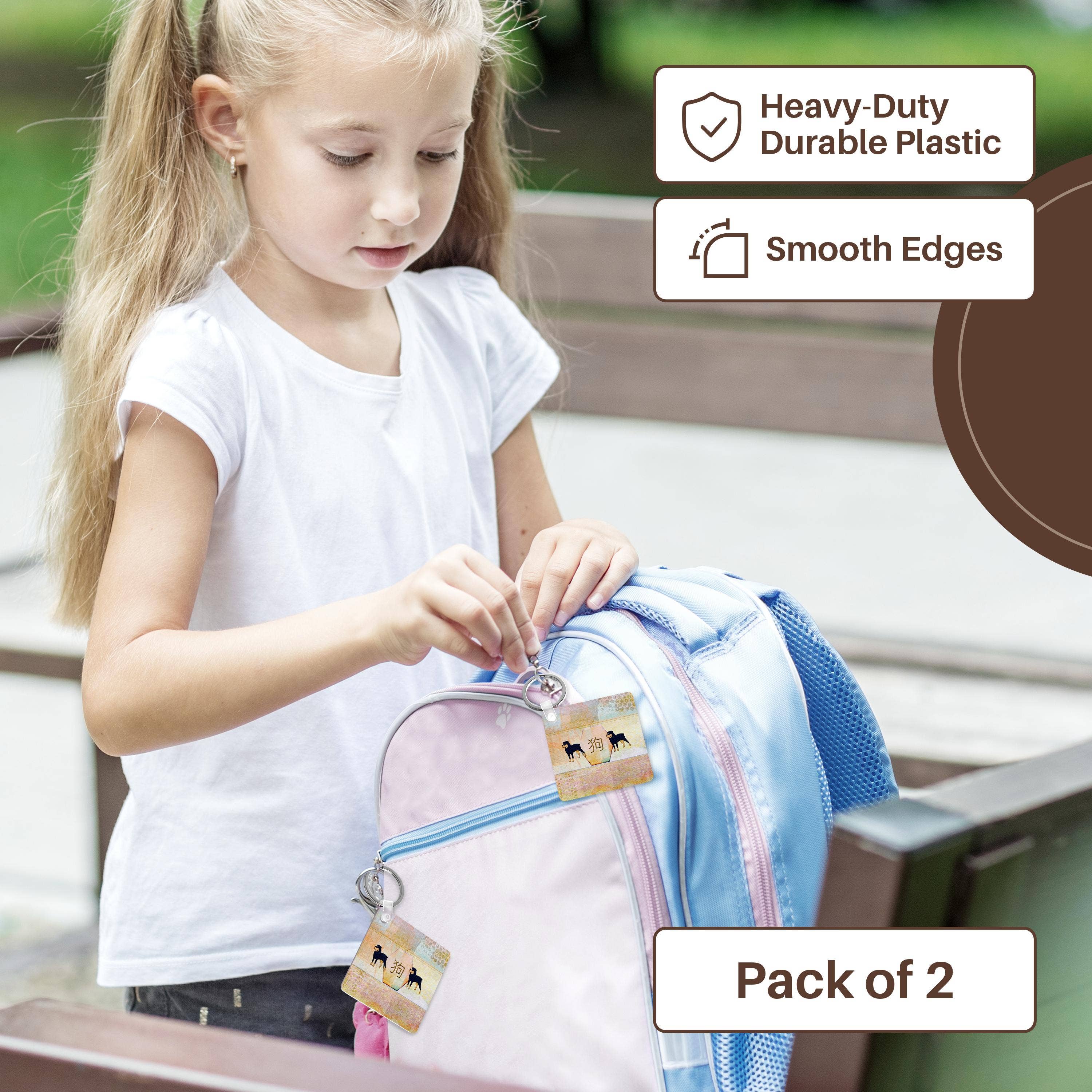 3dRose – Engroshandel Nøglering - Unisex – 3dRose, Dobermann, Filtoverflade Abstrakt, Hundens Tegn, Kinesisk, Pasteller, Nøglering8