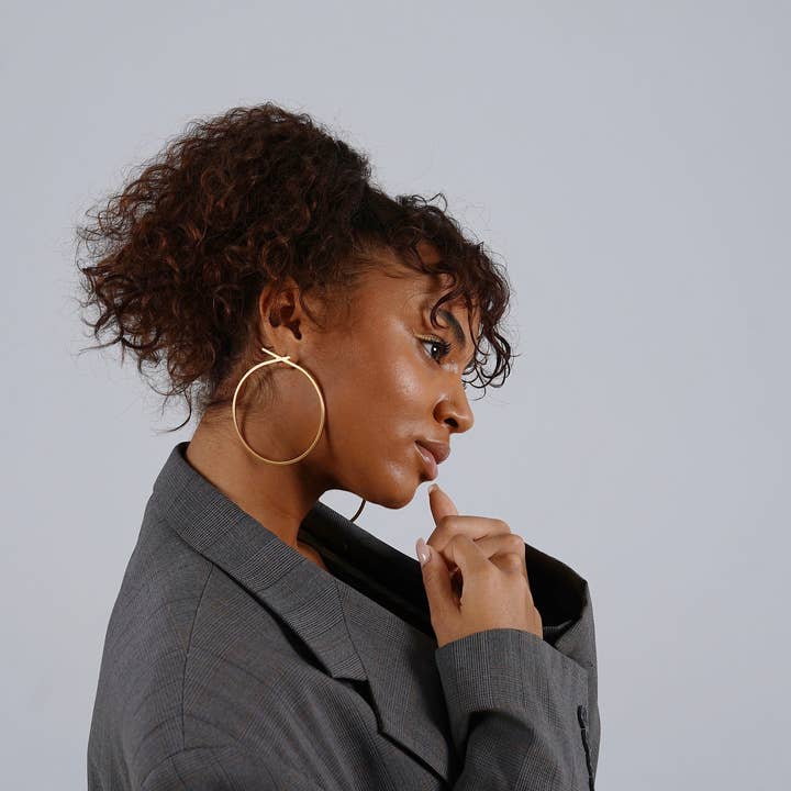 Laka Luka - Wholesale Dangle Earrings - Oversized Geometric Statement Knot Earrings Summer Gift1