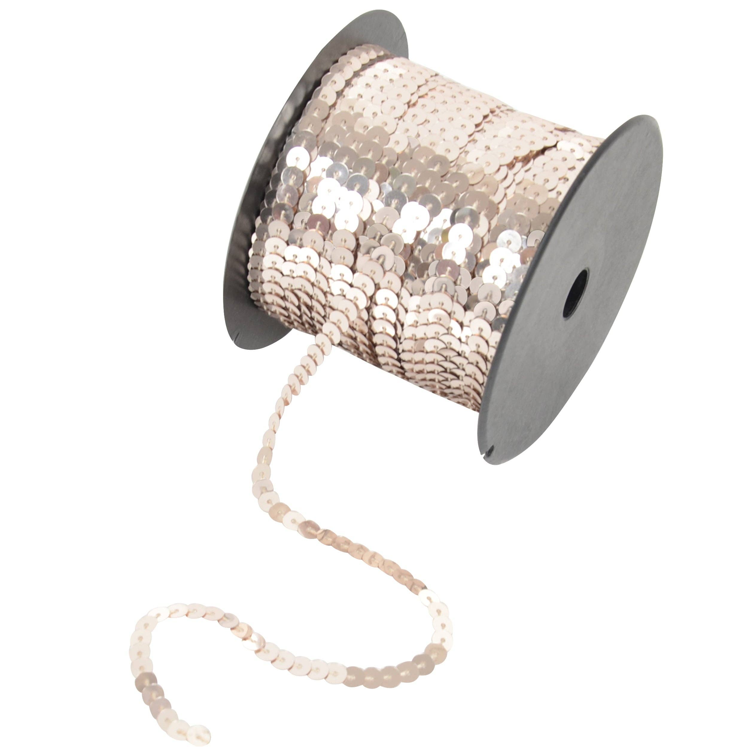 AK Brand - Venta al por mayor Material para manualidades - Tira de Lentejuelas Planas 6mm Lentejuela Metálica Adorno de Lentejuelas41