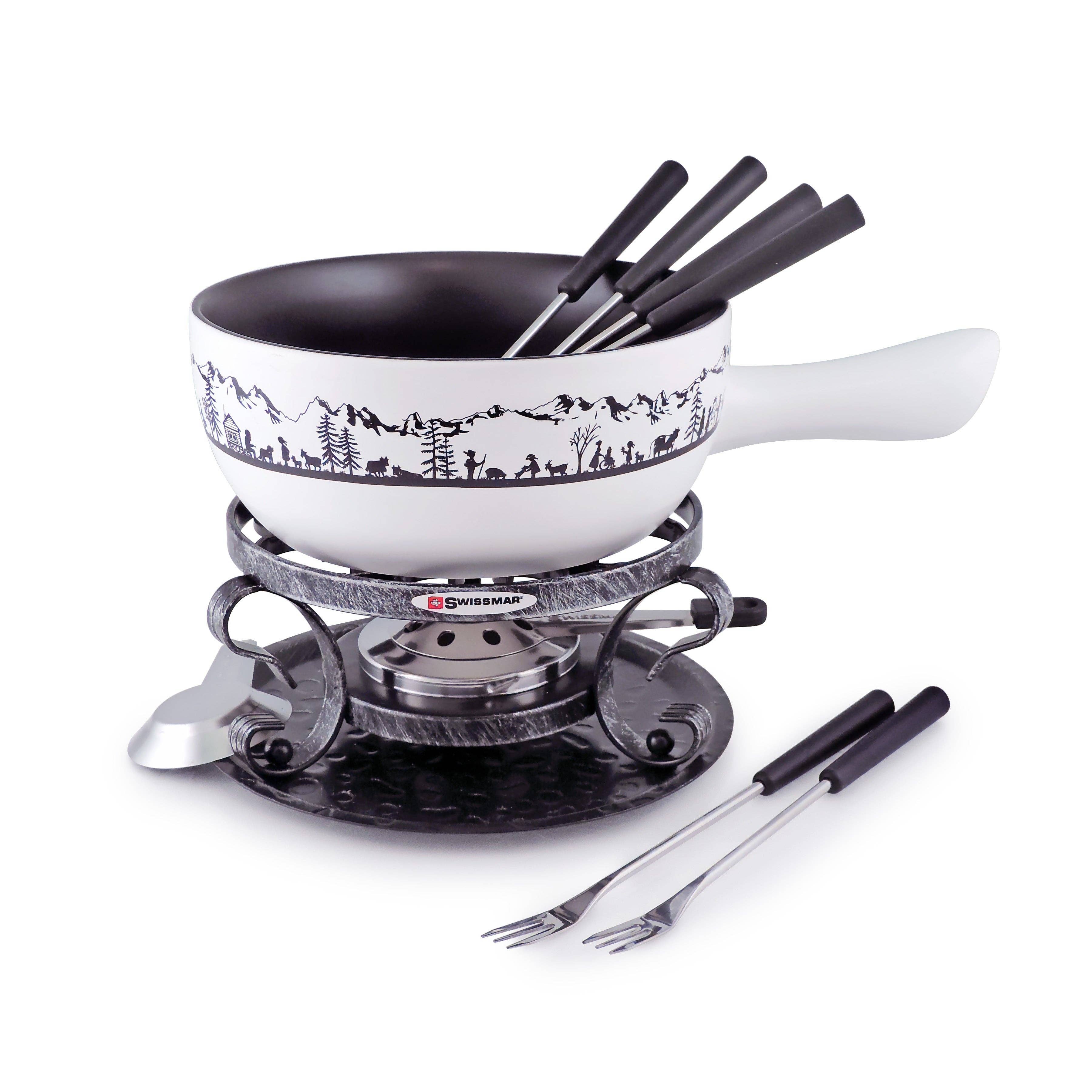 DK Household Brands Canada Ltd - Wholesale Cookware Set - 9-Piece Ceramic Fondue Set | Heidi | Swissmar0