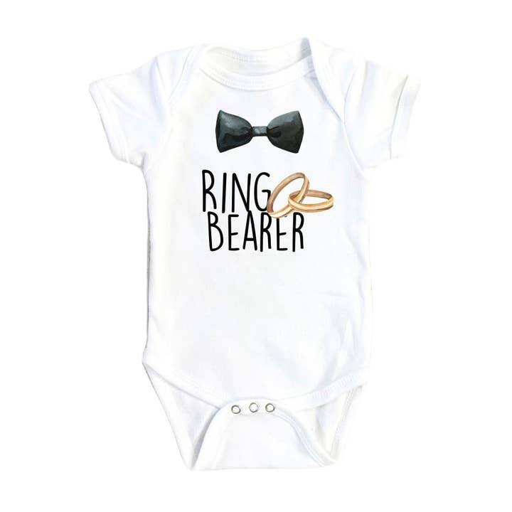 Ring Bearer - Baby Boy Girl Clothes Infant Bodysuit Funny Cute Newborn 1B for wholesale by North Fork Forager LLC