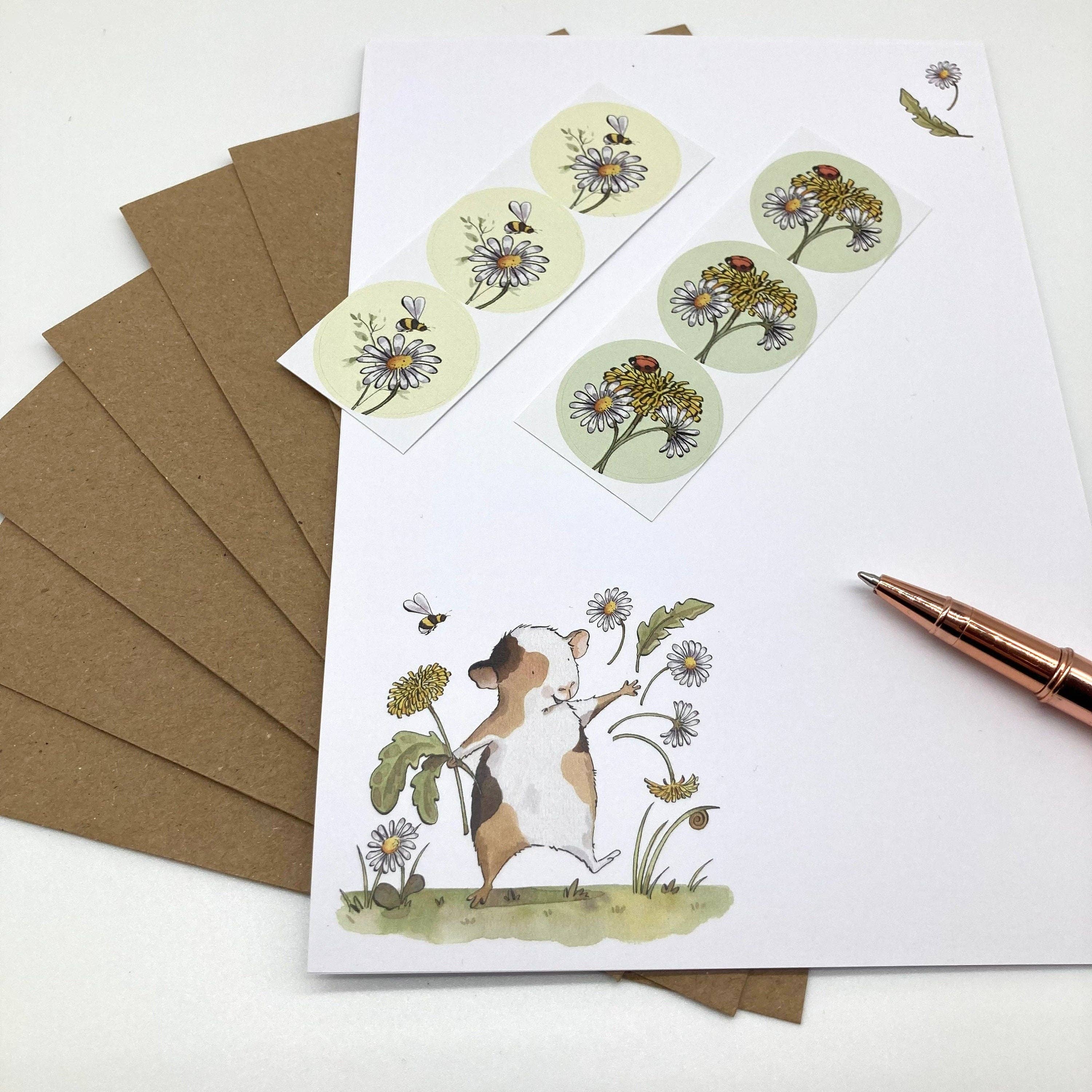 Ink and Snail Limited - Vente Assortiments de papeterie/cartes - Set d'écriture - Guinea Pig2