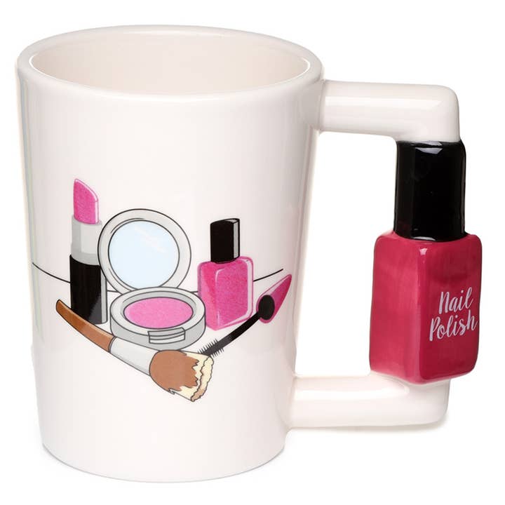 Puckator EU - Wholesale Coffee Mug - Nail Varnish Ceramic Shaped Handle Mug1