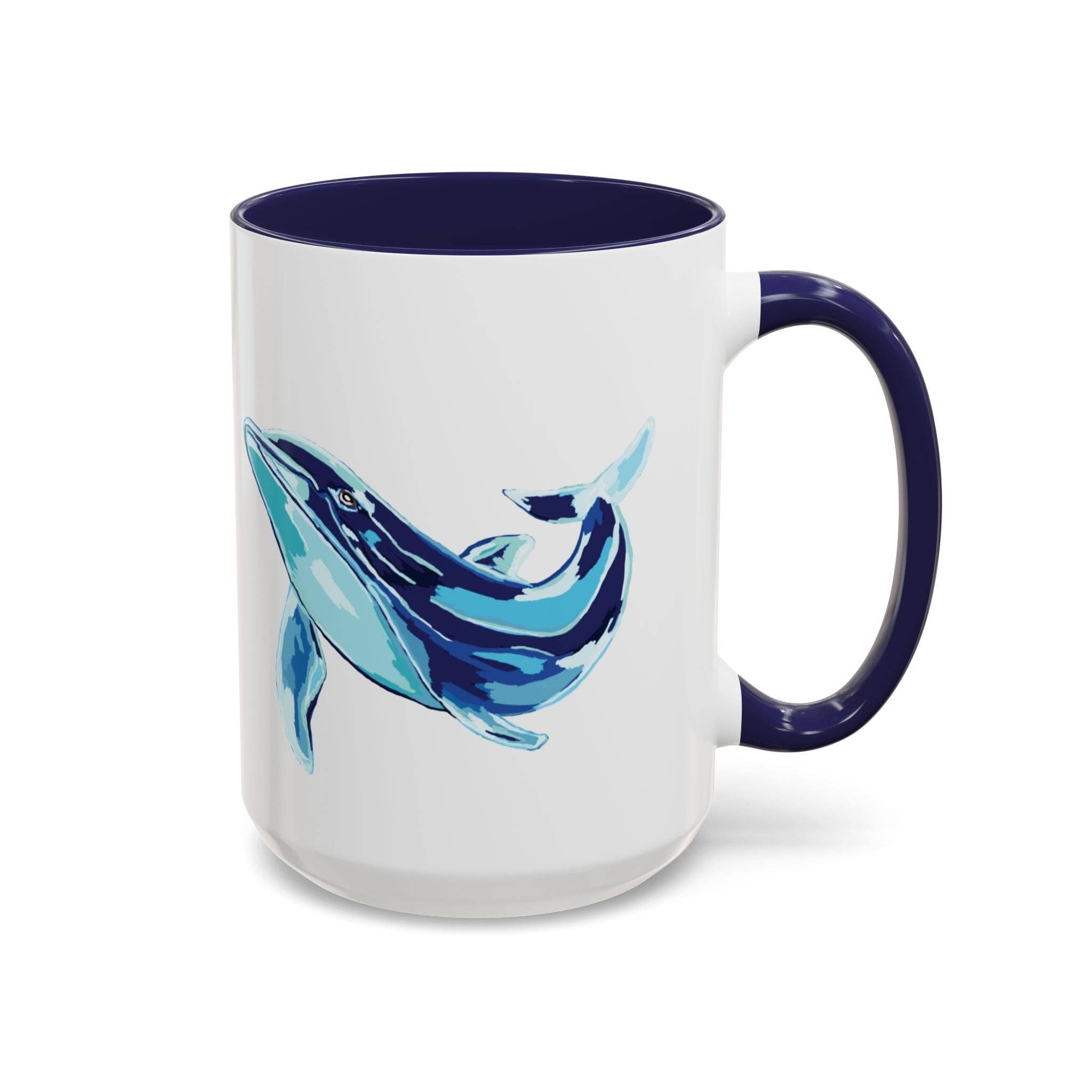 Blue Cava – Großhandel Kaffeebecher – Blauwal Ozeanleben Zwei-Ton Keramik Kaffeetasse - 11 oz & 15 oz14