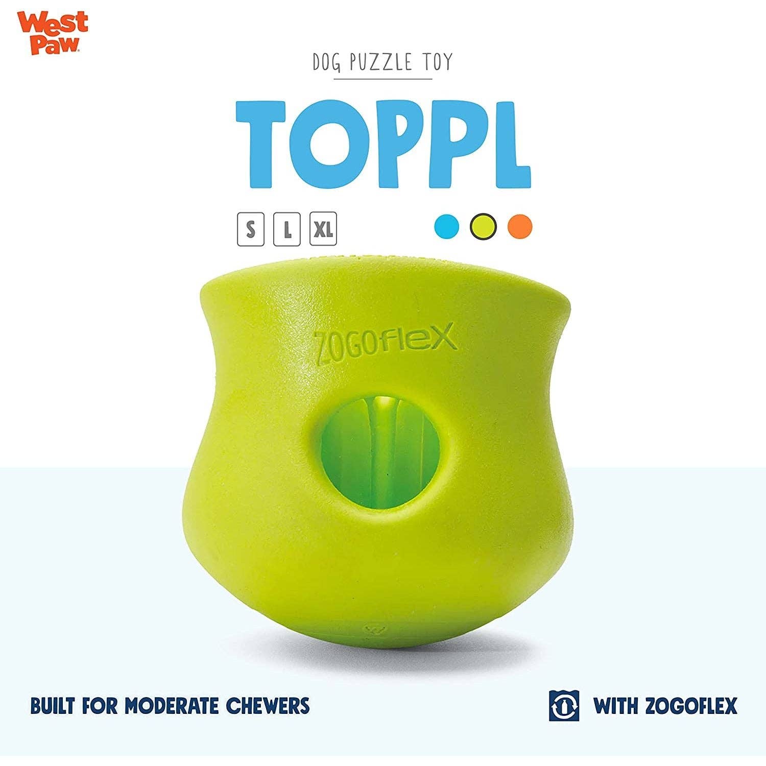 Elite Pet Distributors – wholesale Tuggleksak för hund - Hund – West Paw Zogoflex Toppl Godisutdelande Hundpussel Leksak Stor1