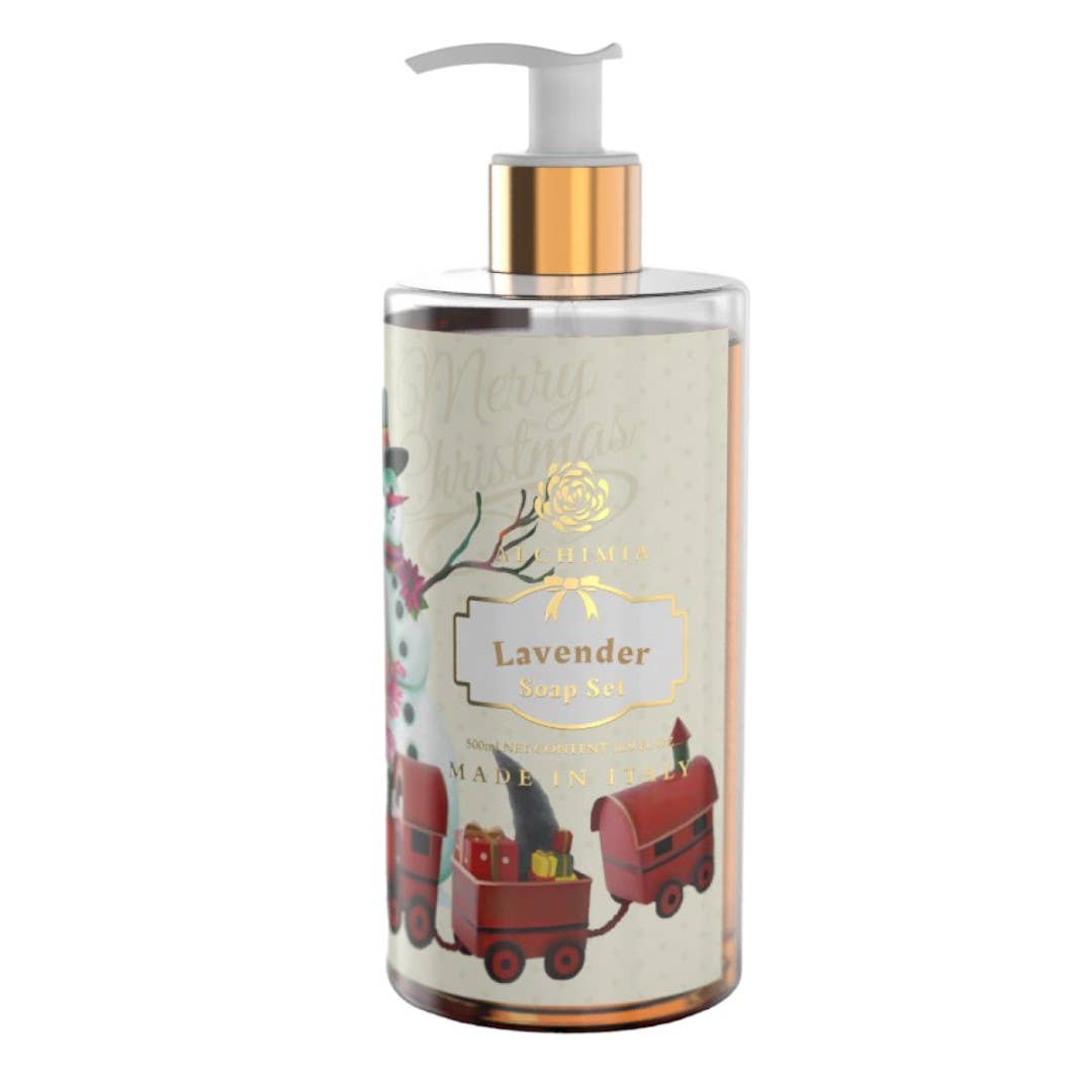 pirotta srl - Wholesale Hand Soap/Wash - Xmas Lavender Snowman Liquid Soap 500ml0