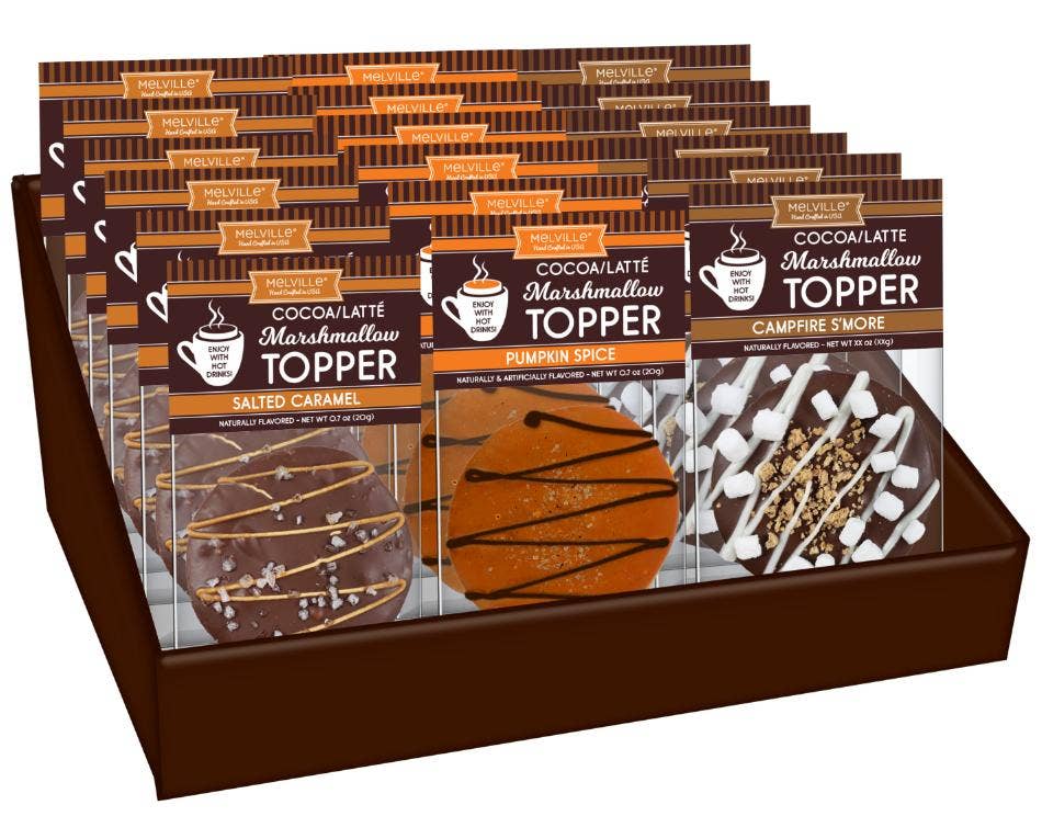 Melville Candy Company - Wholesale Chocolate Covered Sweets - Fall Chocolatey-Dipped Marshmallow Toppers - Assorted1
