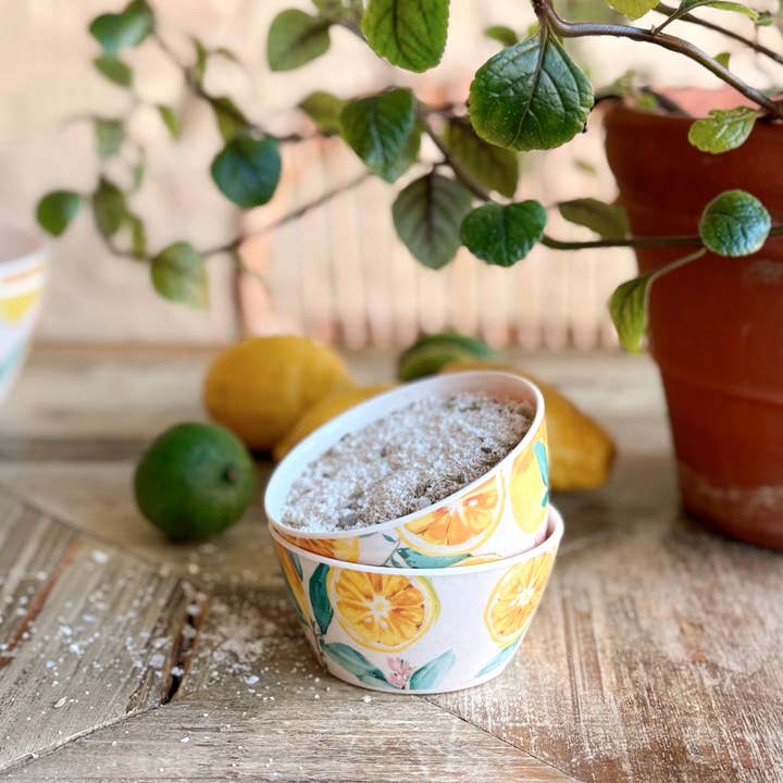 Patina Vie - Wholesale Bowl - Patina Vie Lemon Bamboo Tidbit Bowl, S/4