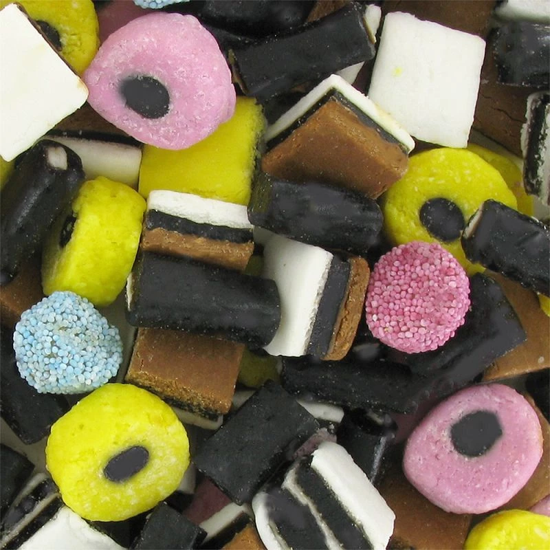 LS GROUP – Engroshandel Bolcher – Engelsk slikmix med lakridsperler, 900 g0