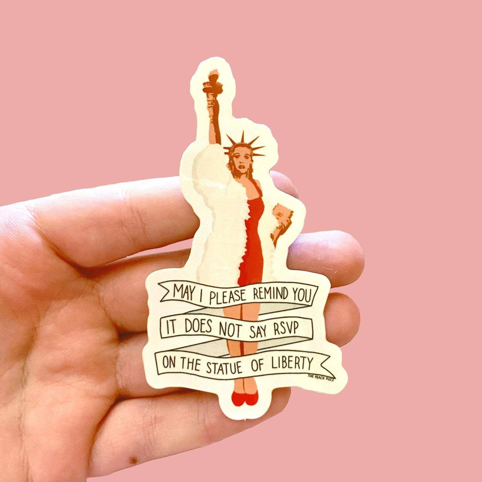 The Peach Fuzz - Wholesale Sticker - Clueless RSVP Sticker1