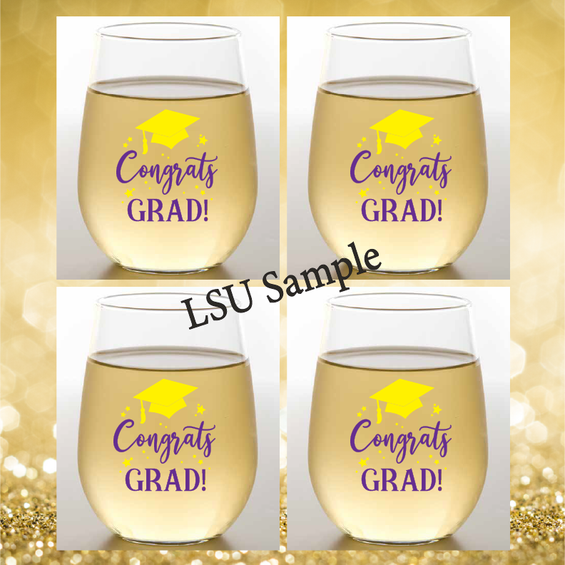 Wine-Oh! - Wholesale Wine Glass - CLOSEOUT LOUISIANA Assorted Unbreakable Plastic Wine Glasses31