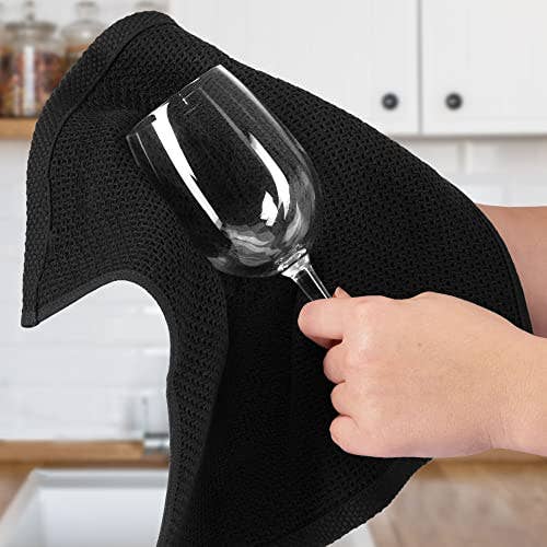 Zulay Kitchen - Wholesale Dishcloth - Waffle Weave Dish Towels – 12"x12" 6-Pack30