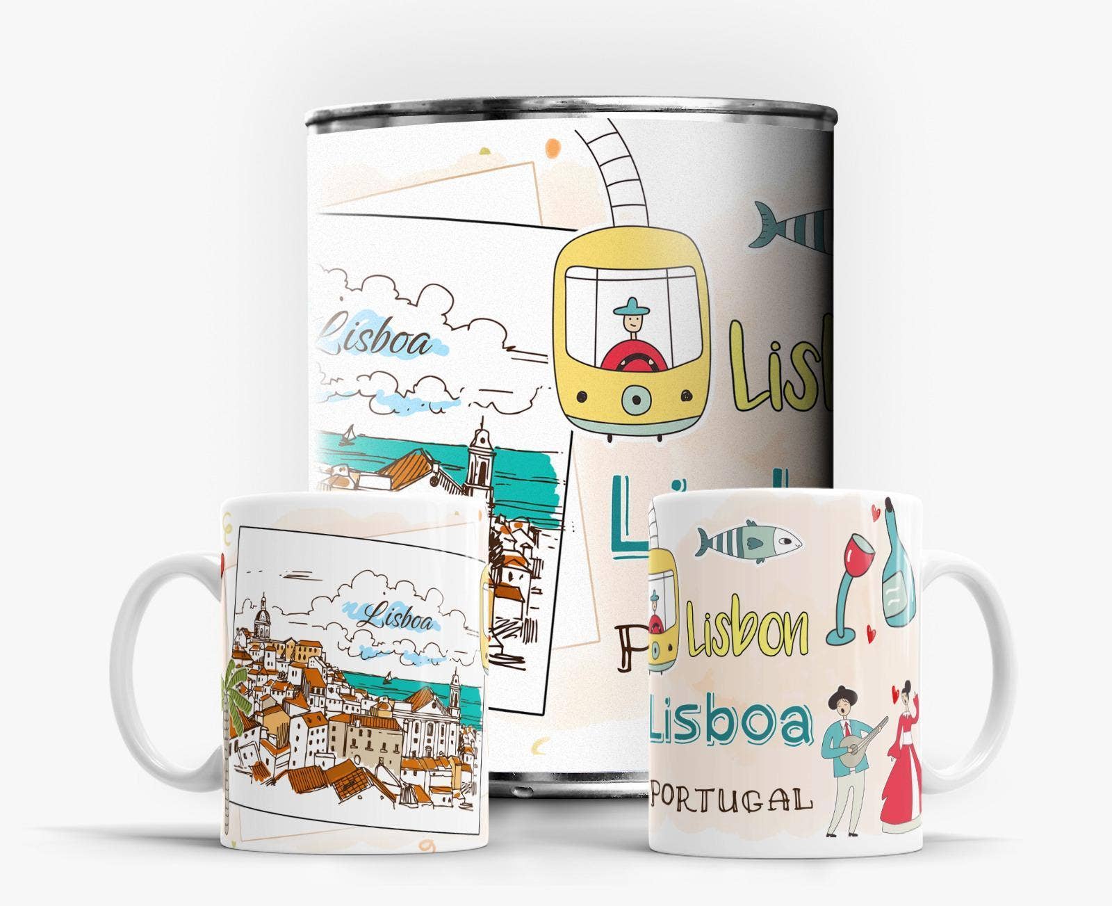 Charmy Gift Store - Vente Tasse à café - Tasse Portugal « Lisbonne »0