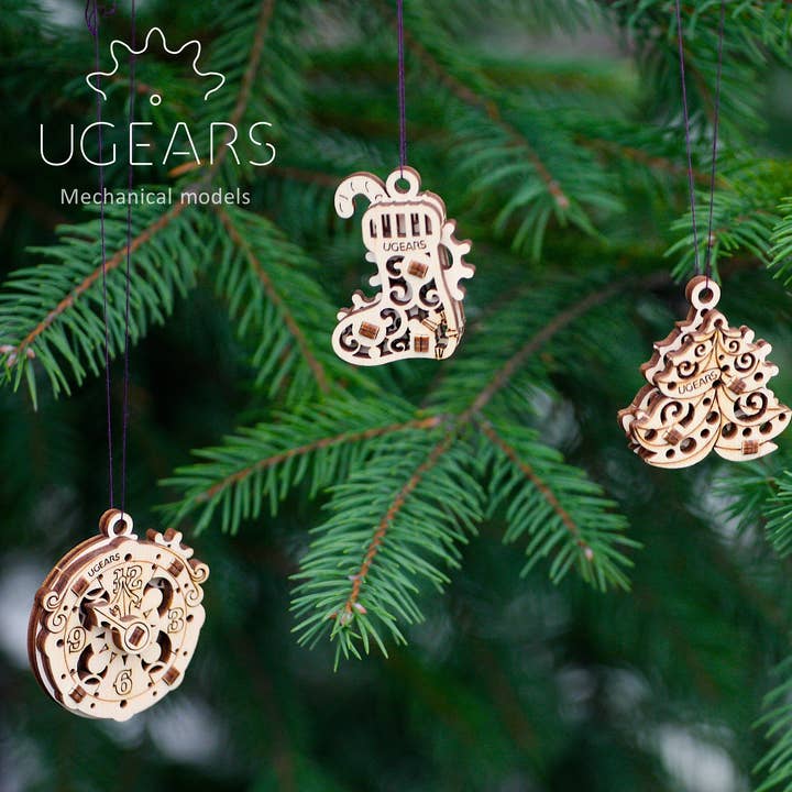 UGears U-Fidget Happy New Gear -Wooden 3D Puzzles - DIY for wholesale by Ukidz LLC