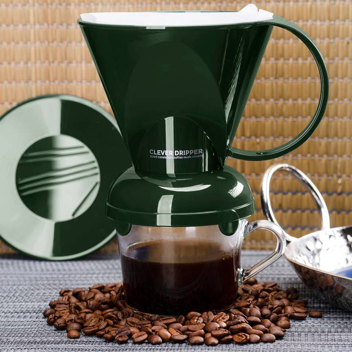 Sable Brew - Wholesale Pour Over & Dripper - Clever Coffee Dripper and Filters, Large 18 oz (Dark Green)6